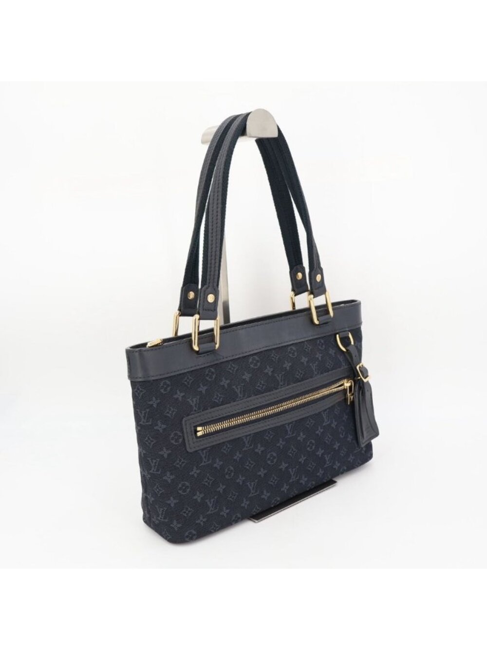 Louis Vuitton Monogram Mini Lucille PM Handbag Blue